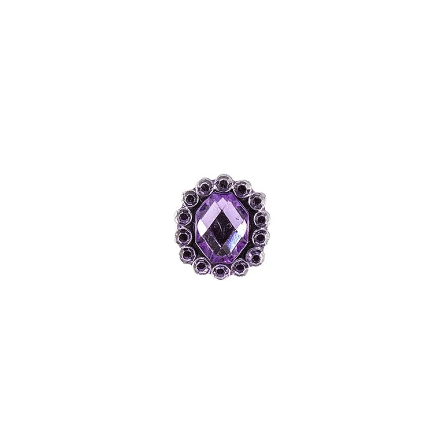 Ornament-Glitzersteine, 50 Stück, Design 9, flieder