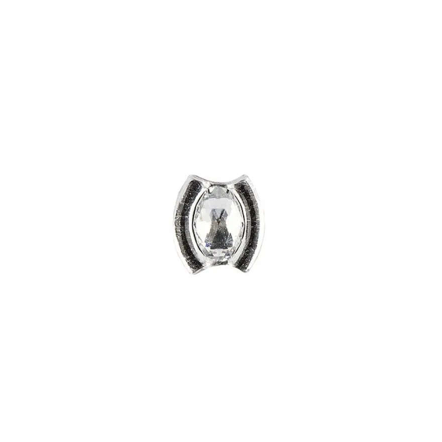 Ornament-Glitzersteine, 50 Stück, Design 10, klar