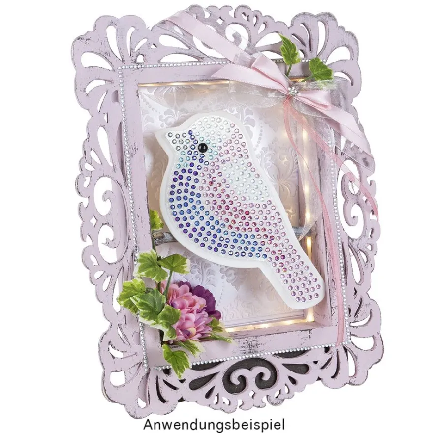 Ornamentik-Rahmen aus Holz, 23cm x 18cm, 3 Designs, inkl. Juteseil, 6 Stück