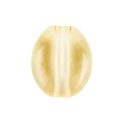 Oval-Perlen, transparent, 8mm, gelb, 100 Stück