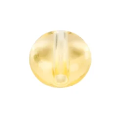 Oval-Perlen, transparent, 8mm, gelb, 100 Stück