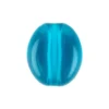 Oval-Perlen, transparent, 8mm, petrol, 100 Stück
