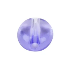 Oval-Perlen, transparent, 8mm, violett, 100 Stück