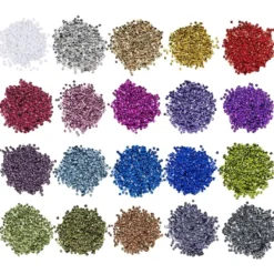 Pailletten-Set, metallic, 20 Beutel à 15g, Ø 6mm