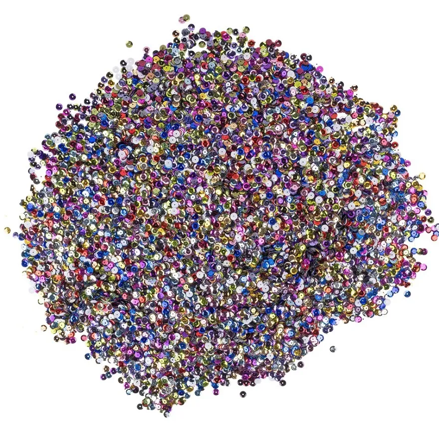 Pailletten-Set, metallic, 20 Beutel à 15g, Ø 4mm