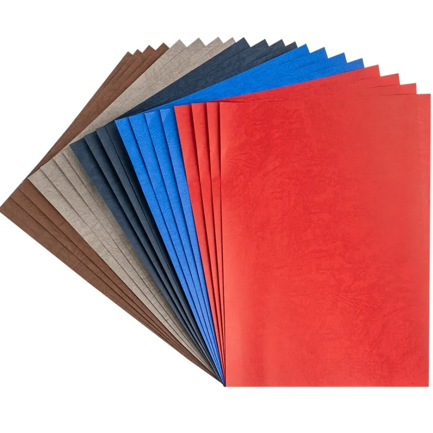 Papier, Lederoptik, DIN A4, 120 g/m², 5 Farben, 20 Bogen