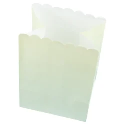 Papiertaschen, Farbverlauf, 14cm x 10cm x 8cm, mit Wellenrand, 3 Farbvarianten, 6 Stück