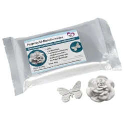Pappmaché-Modelliermasse, weiß, in Blockform, 400g