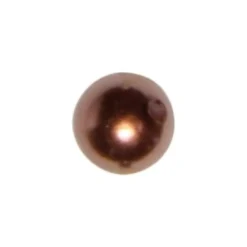 Perle, Ø 1cm, 50 Stück, kupferbraun