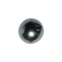 Perle, Ø 0,6cm, 50 Stück, silbergrau