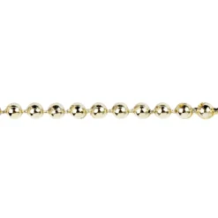 Perlen-Band, 5m lang, Perlen: Ø 3mm, hellgold