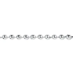 Perlen-Band, 10m lang, Perlen: Ø 3mm, silber