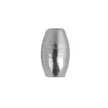 Perlen, Edelstahl, Oval, 3mm x 5mm, silber, 50 Stück