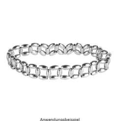 Perlen, Edelstahl, Oval, 3mm x 5mm, silber, 50 Stück