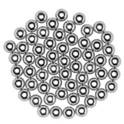 Perlen, Edelstahl, Rondell, Ø 5mm, 3mm hoch, silber, 60 Stück
