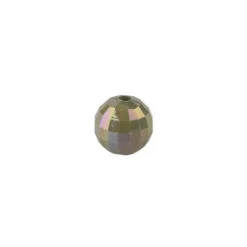 Perlen, facettiert, Ø 4mm, peridot-irisierend, 200 Stück