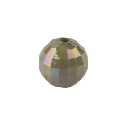 Perlen, facettiert, Ø 6mm, peridot-irisierend, 150 Stück
