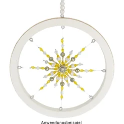Perlen, facettiert, Ø 10mm, peridot-irisierend, 50 Stück