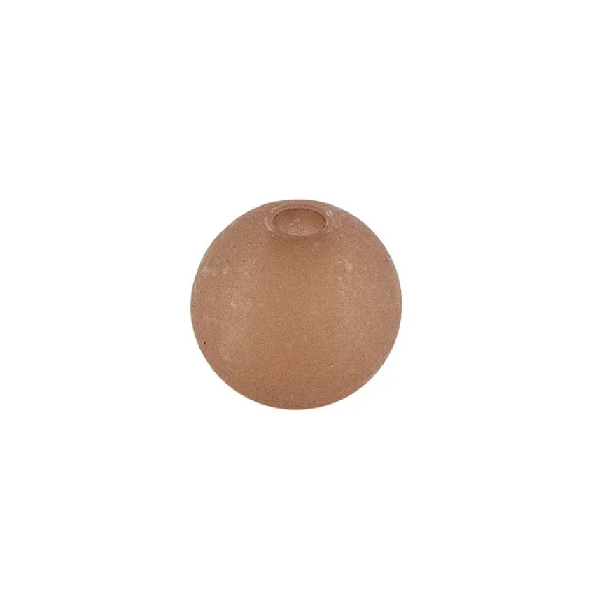 Perlen, gefrostet, Ø 8mm, 100 Stück, braun