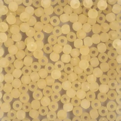 Perlen, gefrostet, Ø 4mm, 200 Stück, creme