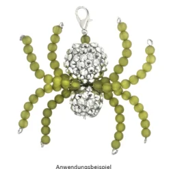Perlen, gefrostet, Ø 4mm, 200 Stück, dunkelgrün