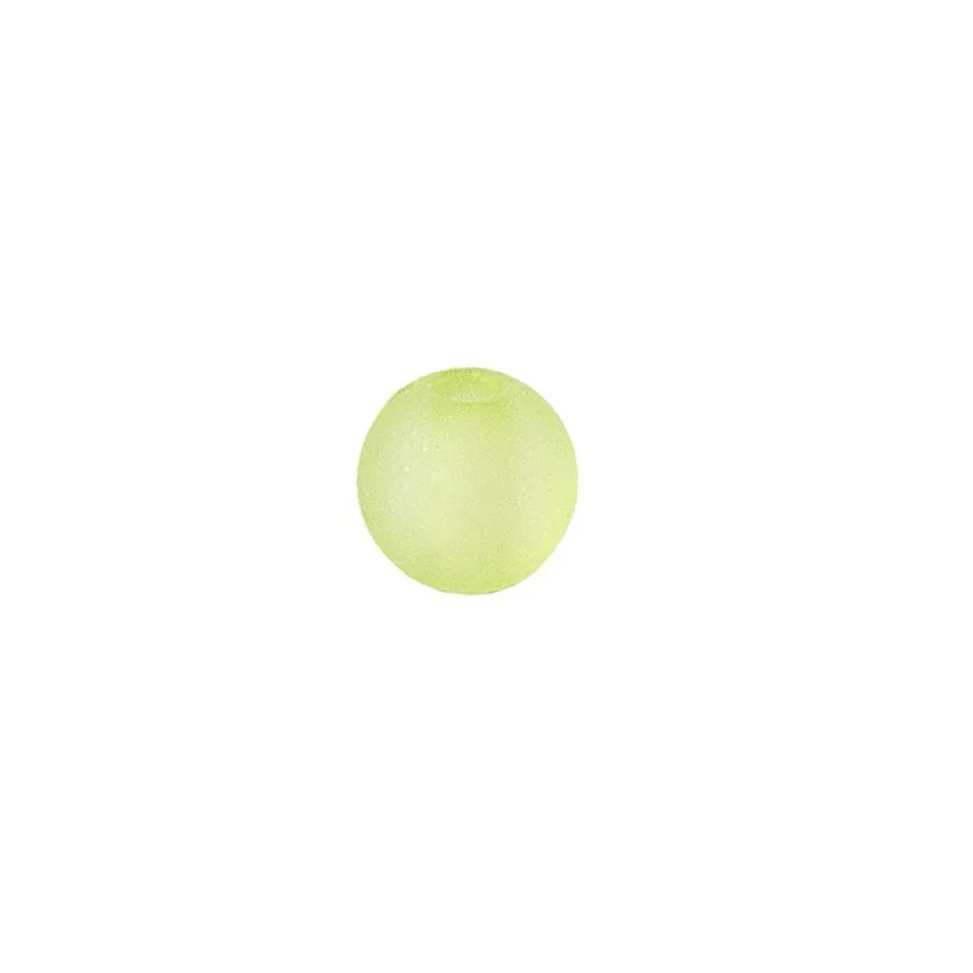 Perlen, gefrostet, Ø 4mm, 200 Stück, grün