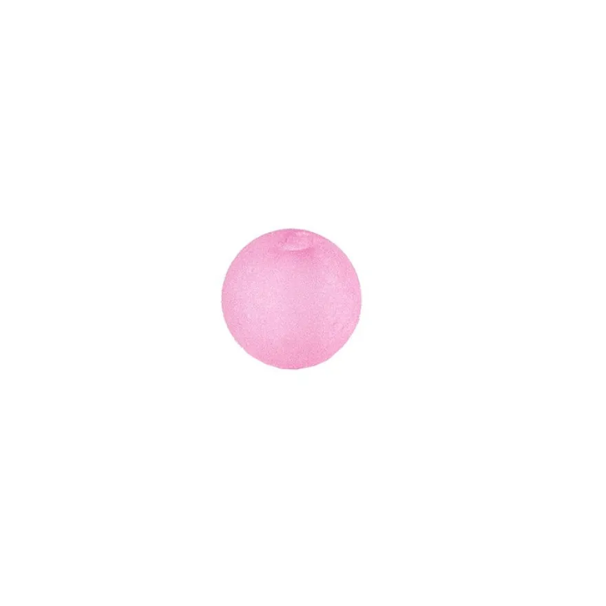 Perlen, gefrostet, Ø 4mm, 200 Stück, rosa