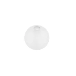 Perlen, gefrostet, Ø 8mm, 100 Stück, weiß