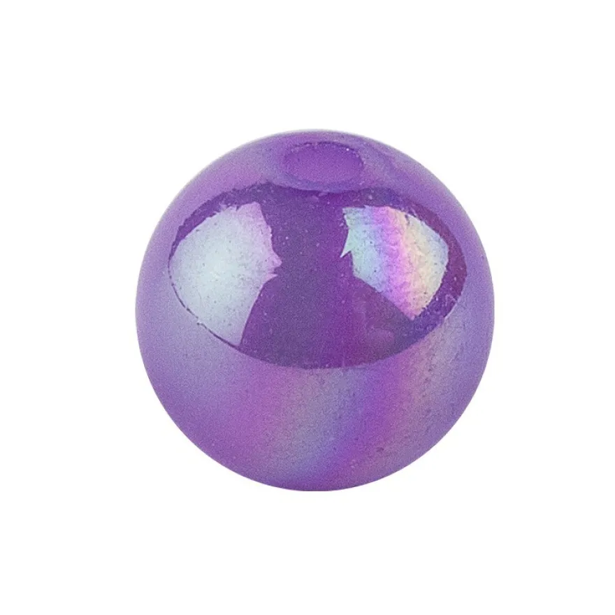 Perlen, irisierend, Ø 8mm, violett-irisierend, 100 Stk.