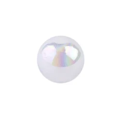 Perlen, irisierend, Ø 4mm, weiß-irisierend, 200 Stk.