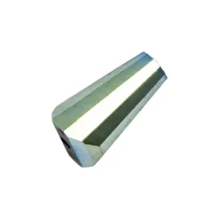 Perlen, Kegel, 3mm x 6mm, grünblau-changierend, metallic, 40 Stück