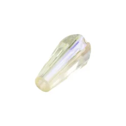 Perlen, Kegel, 3mm x 6mm, klar, irisierend, 40 Stück