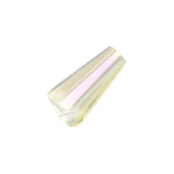 Perlen, Kegel, 3mm x 6mm, klar, irisierend, 40 Stück