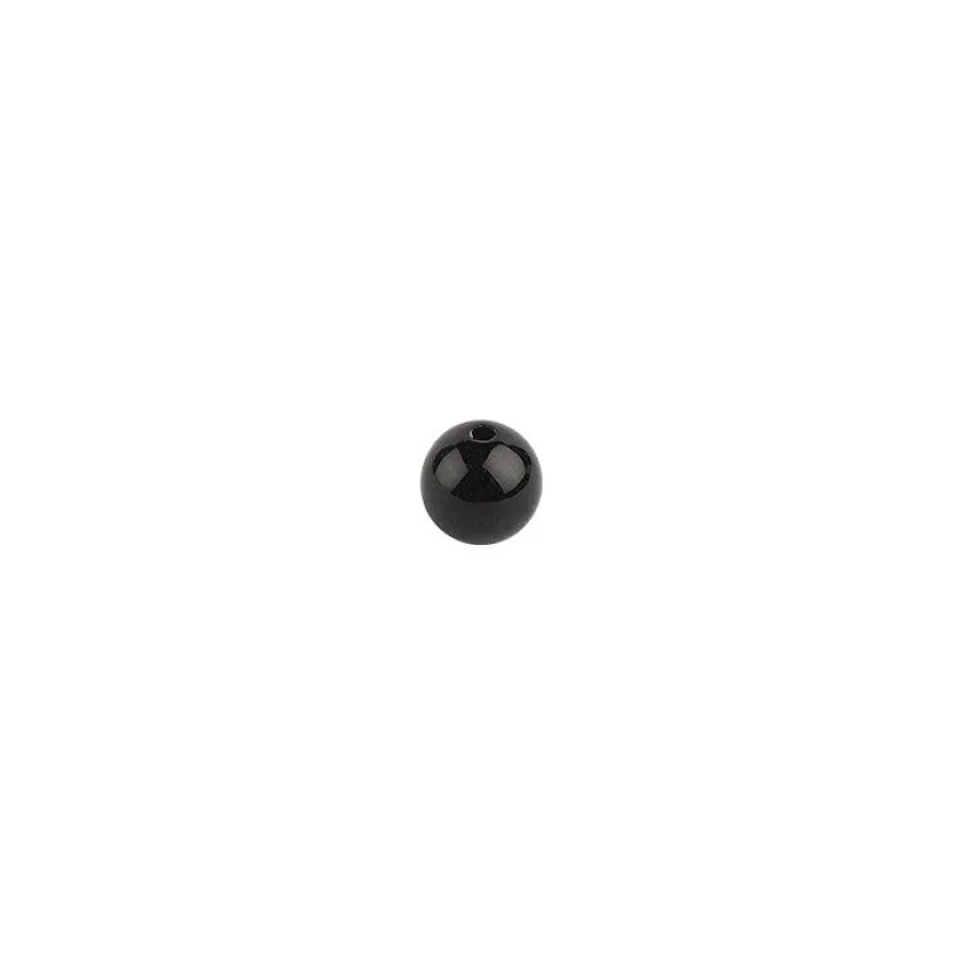 Perlen, Ø 10mm, schwarz, 50 Stück