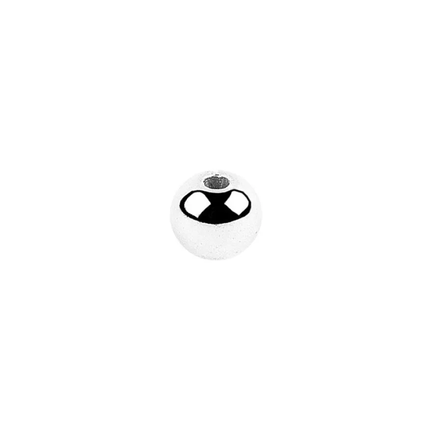 Perlen, Ø 4mm, silber, 500 Stück