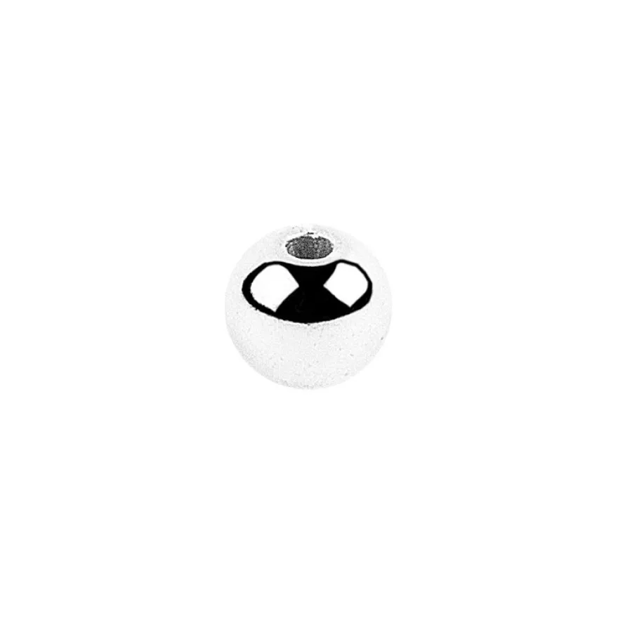 Perlen, Ø 5mm, silber, 200 Stück