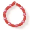 Perlen "Mona", Ø10 mm, 50 Stück, rosa-irisierend