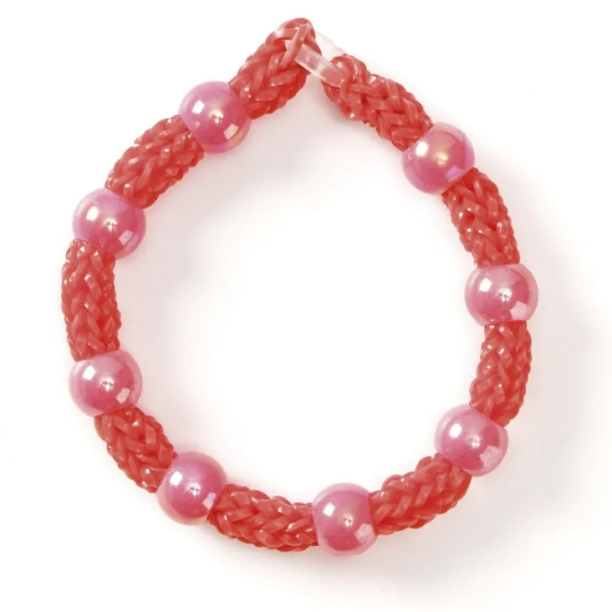 Perlen "Mona", Ø10 mm, 50 Stück, rosa-irisierend