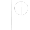Perlen-Nadeln, 7,6cm lang, Nadelöhr 6,8cm lang, 2 Stück