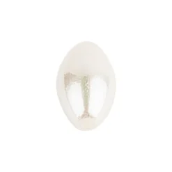Perlen, Oval 3, 1cm x 1,9cm, perlmutt-creme irisierend, 75 Stück
