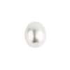 Perlen, Oval 2, 0,9cm x 0,7cm, perlmutt-weiß, 300 Stück