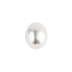 Perlen, Oval 2, 0,9cm x 0,7cm, perlmutt-weiß, 300 Stück
