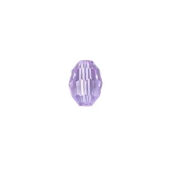 Perlen, Ovale, facettiert, 0,6cm x 0,8cm, flieder, 30 Stück