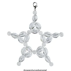 Perlen, Ovale, facettiert, 0,8cm x 1,1cm, transparent, 20 Stück