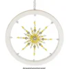 Perlen, Ovale, facettiert, 0,6cm x 0,8cm, goldgelb, 30 Stück