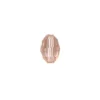 Perlen, Ovale, facettiert, 1cm x 1,3cm, rosé, 15 Stück