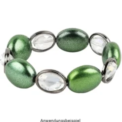 Perlen, oval, flach, 0,9cm x 1,2cm, facettiert, transparent, klar, irisierend, 25 Stück