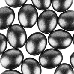 Perlen, Oval, flach, 1,9cm x 1,6cm x 1cm, anthrazit, 20 Stück