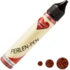 Perlen-Pen, 25ml, Glitzer, orange-rot