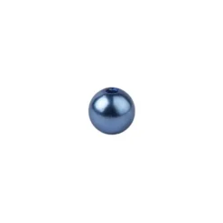 Perlen Perlmutt, Ø 8mm, blau, 100 Stück
